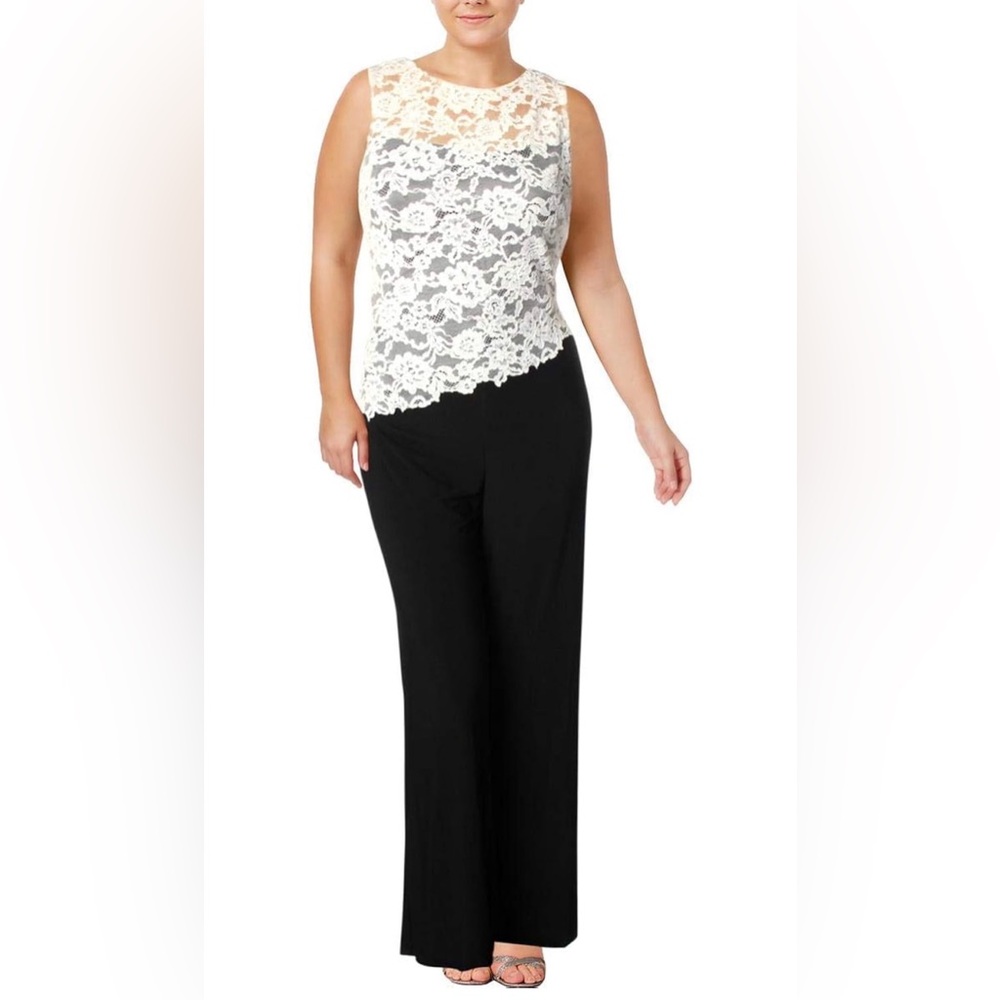 Lauren Ralph Lauren Wide Leg Lace Jumpsuit - Picture 1 of 3